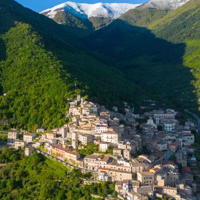 San Donato Val Di Comino Panorama Borgo Lib Alessio Pellegrini Cut